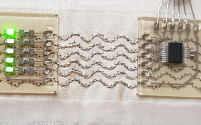 Functionalizing textiles with printed electronic structures